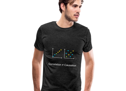 Correlation ≠ Causation - Männer Premium T-Shirt - Anthrazit