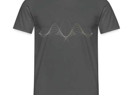 Superposition Flow – Die Ästhetik der Quantenüberlagerung - Männer T-Shirt - Anthrazit