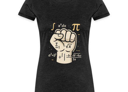 Mathe statt Faust - Frauen Premium T-Shirt - Anthrazit