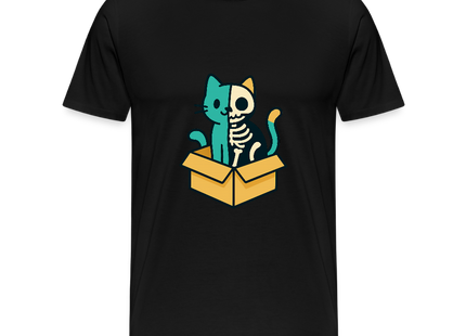 Schrödinger's Katze - Männer Premium T-Shirt - Schwarz