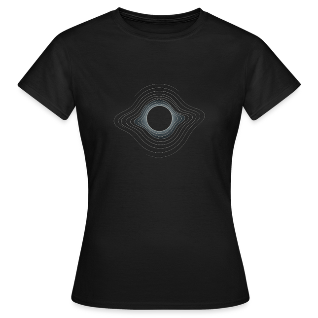 Event Horizon Minimal – Das perfekte Schwarzloch in stilvoller Form - Frauen T-Shirt - Schwarz