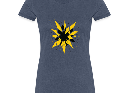 Radioactive Fragmentation – Ordnung im Zerfall - Frauen Premium T-Shirt - Blau meliert
