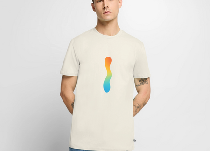 pH Gradient – Farbe als chemische Wahrheit - Männer T-Shirt - Naturweiß