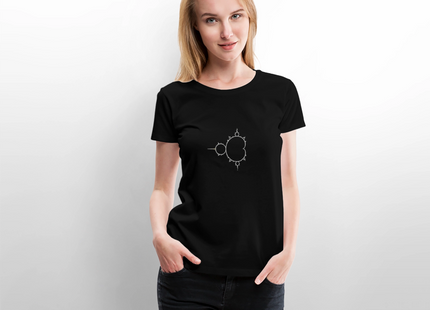 Beautiful Chaos – Mandelbrot Set - Frauen T-Shirt - Schwarz