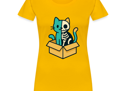 Schrödinger’s Katze - Frauen T-Shirt - Sonnengelb