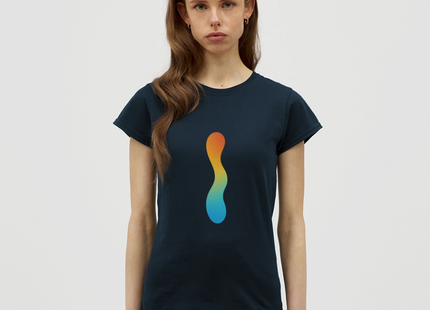 pH Gradient – Farbe als chemische Wahrheit - Frauen T-Shirt - Navy