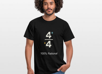 100% Rational - Männer T-Shirt - Schwarz