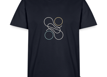 Quanten Verschränkung – Die geheimnisvolle Verschränkung stilvoll getragen - Männer T-Shirt - Navy
