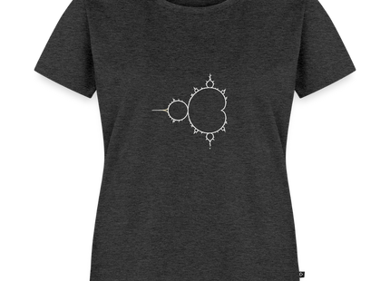 Beautiful Chaos – Mandelbrot Set - Frauen T-Shirt - Anthrazit meliert