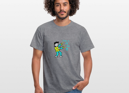 Magnet for Problems - Männer T-Shirt - Graphit meliert