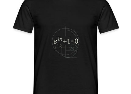 Euler’s Beauty – Die schönste Formel der Mathematik - Männer T-Shirt - Schwarz