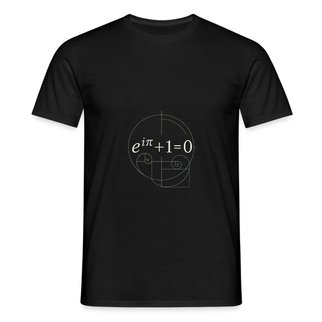 Euler’s Beauty – Die schönste Formel der Mathematik - Männer T-Shirt - Schwarz