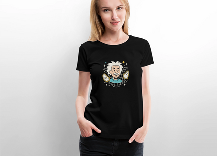 Physics — It’s All Relative – Einsteins Humor zum Anziehen - Frauen T-Shirt - Schwarz