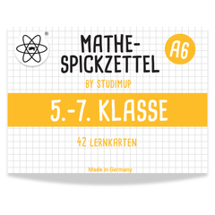 Mathe Spickzettel A6 Pro: Lernkarten für die 5.-7. Klasse - Lernmarktplatz
