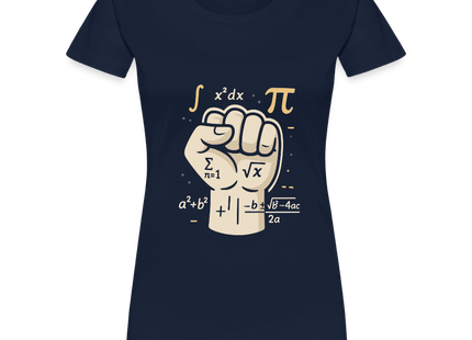 Mathe statt Faust - Frauen Premium T-Shirt - Navy