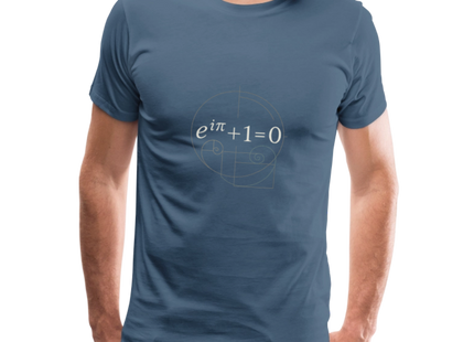 Euler’s Beauty – Die schönste Formel der Mathematik - Männer Premium T-Shirt - Blaugrau