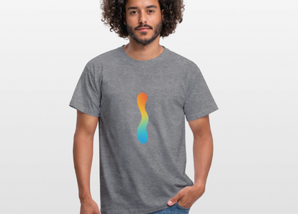 pH Gradient – Farbe als chemische Wahrheit - Männer T-Shirt - Graphit meliert