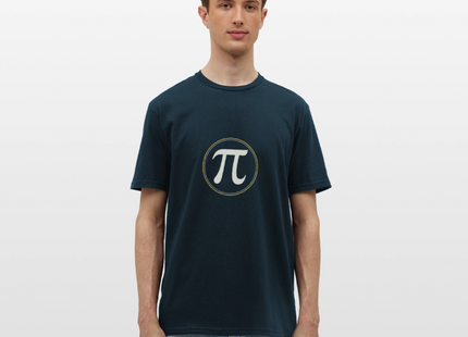 π in Circle – Die Eleganz der Konstanten - Männer T-Shirt - Navy