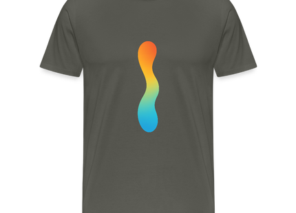 pH Gradient – Farbe als chemische Wahrheit - Männer Premium T-Shirt - Asphalt