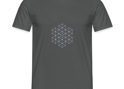 Crystalline Lattice – Struktur in vollendeter Ruhe - Männer T-Shirt - Anthrazit