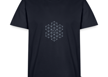 Crystalline Lattice – Struktur in vollendeter Ruhe - Männer T-Shirt - Navy