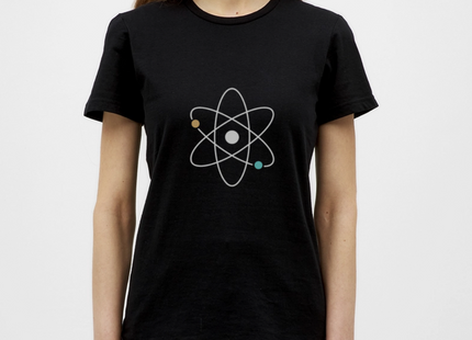 Atom Geometry – Die Ästhetik der kleinsten Bausteine - Frauen T-Shirt - Schwarz