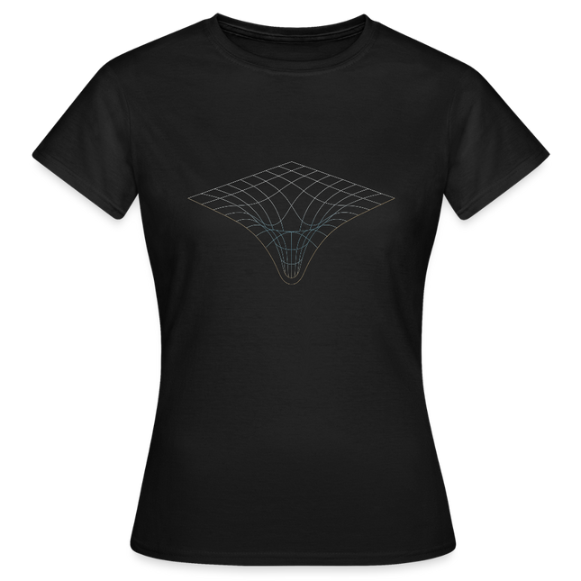 Relativity Geometry – Raumzeitkrümmung zum Anziehen - Frauen T-Shirt - Schwarz