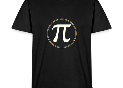 π in Circle – Die Eleganz der Konstanten - Männer T-Shirt - Schwarz