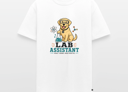 Lab Assistant T-Shirt für Männer – Lustiges Labrador Chemie Shirt - Weiß