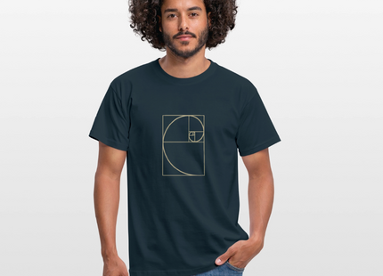 Golden Ratio / Goldener Schnitt - Männer T-Shirt - Navy
