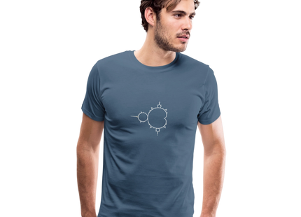Beautiful Chaos – Mandelbrot Set - Männer Premium T-Shirt - Blaugrau