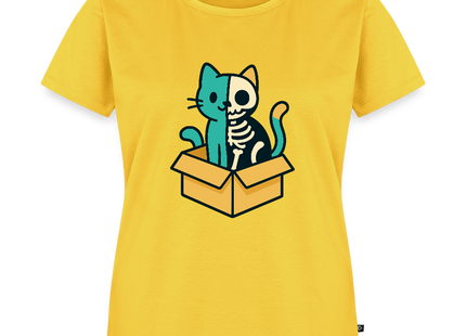 Schrödinger’s Katze - Frauen T-Shirt - Gelb