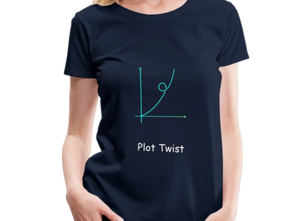 Plot Twist - Frauen Premium T-Shirt - Navy
