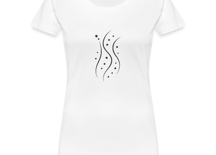 Valence Flow – Die Dynamik der Bindung - Frauen Premium T-Shirt - Weiß