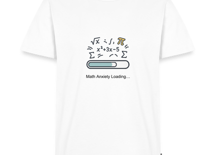 Math Anxiety Loading… - Männer T-Shirt - Weiß