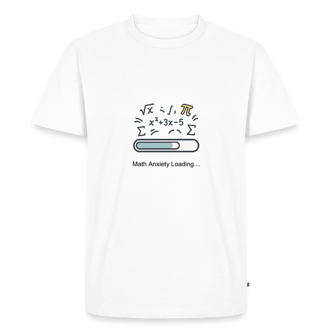 Math Anxiety Loading… - Männer T-Shirt - Weiß