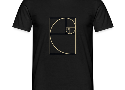 Golden Ratio / Goldener Schnitt - Männer T-Shirt - Schwarz