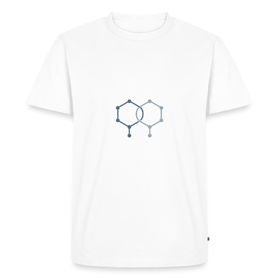 Isomer Shift – Verschiebung in perfekter Balance - Männer T-Shirt - Weiß