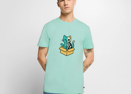 Schrödinger's Katze - Männer T-Shirt - Mint 