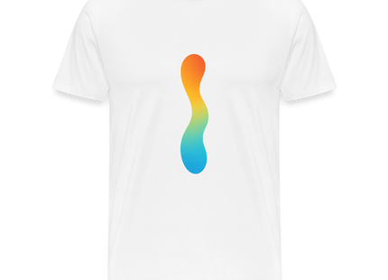 pH Gradient – Farbe als chemische Wahrheit - Männer Premium T-Shirt - Weiß