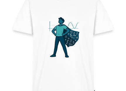 Mathe ist mein Superhelden-Modus - Männer T-Shirt - Weiß