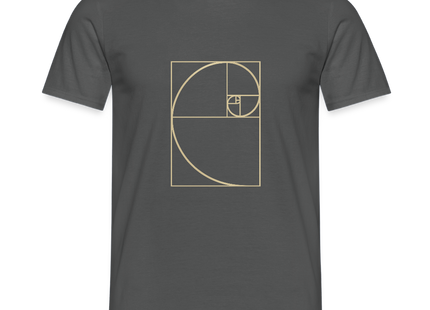 Golden Ratio / Goldener Schnitt - Männer T-Shirt - Anthrazit