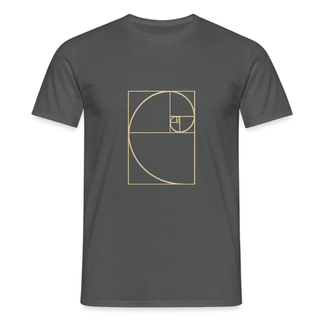 Golden Ratio / Goldener Schnitt - Männer T-Shirt - Anthrazit