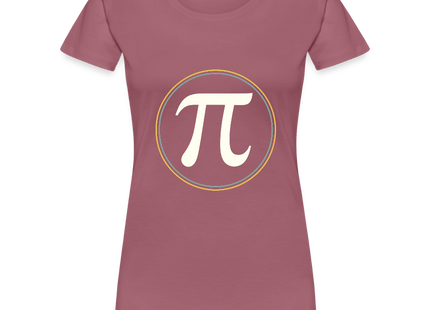 π in Circle – Die Eleganz der Konstanten - Frauen Premium T-Shirt - Malve