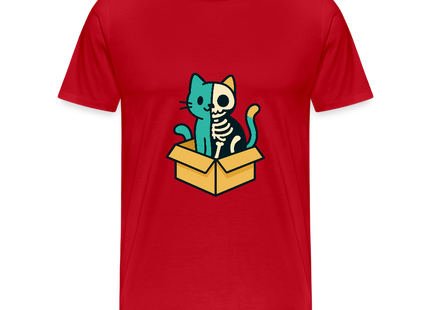 Schrödinger's Katze - Männer T-Shirt - Rot