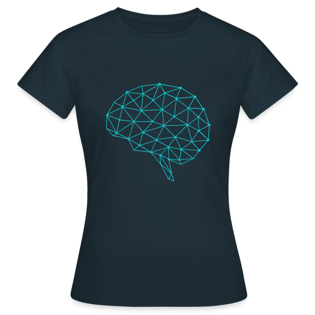 Brain Geometry T-Shirt - Frauen T-Shirt - Navy