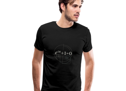 Euler’s Beauty – Die schönste Formel der Mathematik - Männer Premium T-Shirt - Schwarz