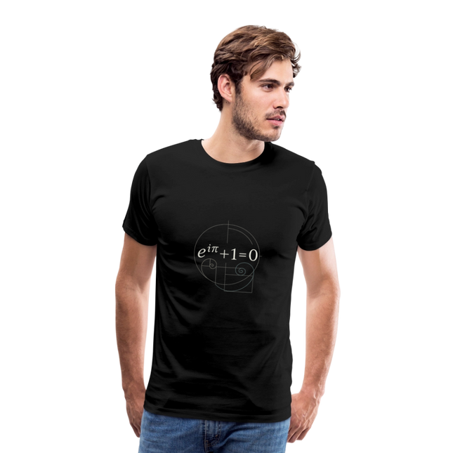 Euler’s Beauty – Die schönste Formel der Mathematik - Männer Premium T-Shirt - Schwarz