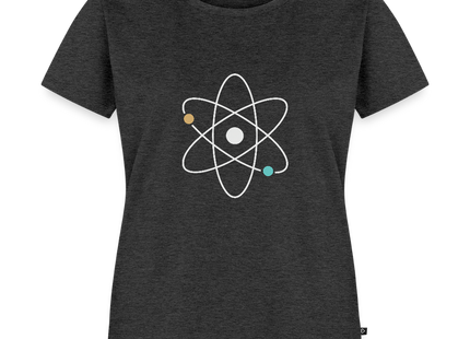 Atom Geometry – Die Ästhetik der kleinsten Bausteine - Frauen T-Shirt - Anthrazit meliert