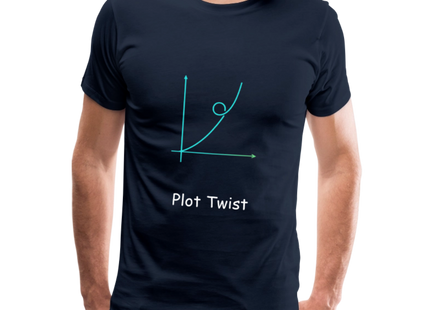 Plot Twist - Männer Premium T-Shirt - Navy